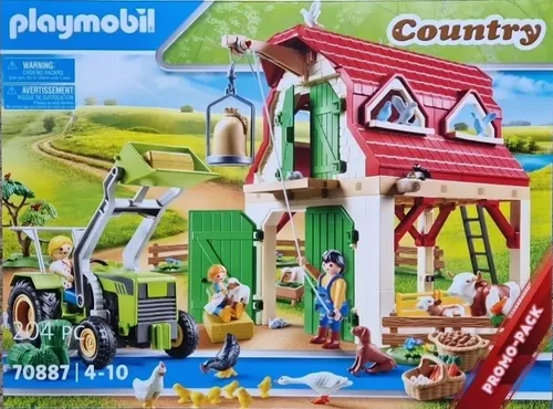 PLAYMOBIL Country Bauernhof mit Kleintieraufzucht (70887) - Reiterhof Spielset für Kinder ab 3 Jahren, fördert kreatives Spielen und Tierliebe durch die Kleintieraufzucht.