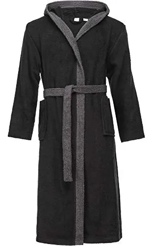 Ladeheid Herren Frottee Bademantel aus 100% Baumwolle LA40-190 - Hochwertiger Herren Bademantel aus 100% Baumwolle; warm, bequem und mit hohem Feuchtigkeitsabsorbierungsvermögen; ideal zum Entspannen oder nach dem Baden.