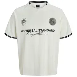 Jack & Jones Junior Funktionsshirt JCOCOVER RETRO FOOTBALL (1-tlg) schnell trocknend weiß 164 (14J)