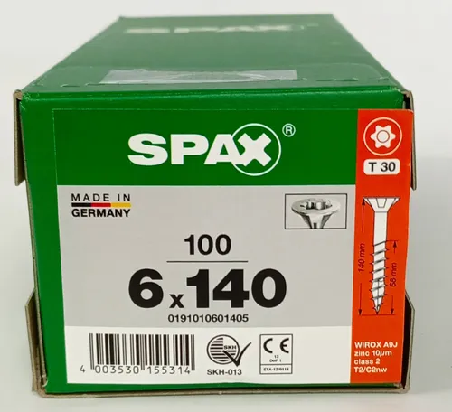 Spanplattenschrauben Torx Spax Wirox Teilgewinde Senkkopf Universal Holzschraube