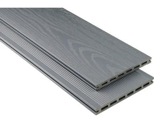 Konsta WPC Terrassendiele Extenso Hohlkammerprofil 20x190x3000 mm hellgrau - Hochwertige WPC Terrassendiele, langlebig und pflegeleicht, perfekt für stilvolle Terrassen und Außenbereiche.