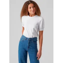Vero Moda T-Shirt VMKERRY 2/4 O-NECK TOP VMA JRS NOOS mit Rundhalsausschnitt weiß L (40)