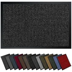 Gentle North Fußmatte schwarz 90x300 cm - Schmutzfangmatte für Innen & Außen - Stylische Schmutzfangmatte in Anthrazit-Schwarz, ideal für Eingangsbereiche. Mit großzügigen Maßen von 90 cm x 300 cm sorgt sie für Sauberkeit und einen einladenden Eingangsbereich.