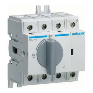 4P 100A HAC410 Lasttrennschalter - Sonstige, zuverlässiger Lasttrennschalter mit 4 Stangen für sichere elektrische Trennungen in industriellen Anwendungen.