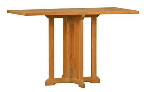 Kai Wiechmann Premium Klapptisch aus Teak 120 x 60 cm - Wetterfester Doppel-Klappentisch aus hochwertigem Teakholz, ideal für Balkon und Garten. Platzsparendes Design und rostfreie Edelstahlbeschläge für höchste Qualität.