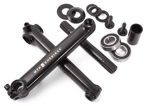 KHE MVP BMX Kurbel-Set 8T MID BB 4130 CrMo - Kurbel & -garnituren mit leichtem 170mm Kurbelarmen, 19mm CrMo Achse und MID BB Lager für präzisen Antrieb – ideal für BMX-Fans!