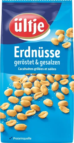 Ültje Erdnüsse Geröstet & Gesalzen (900 g) - Nüsse & Trockenfrüchte, perfekt geröstet und gesalzen für vollen Geschmack - ideal für Partys, Fernsehabende oder Ausflüge.