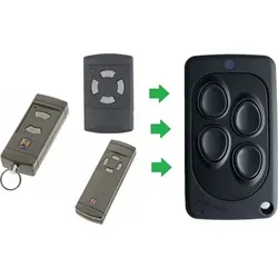 Hörmann HSM4 | HS4 | HSE2 Handsender 40,685 MHz - Signaltechnik - Original Ersatzhandsender für Hörmann Modelle mit grauen Tasten, inklusive Anleitung und Batterie, ideal für einfache Programmierung.