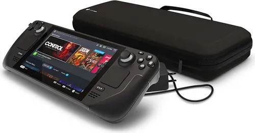 Valve Steam Deck 512GB NVMe SSD - Gaming in Perfektion - Konsolen mit 512 GB Hochgeschwindigkeits-NVMe-SSD, ideal für nahtloses Gaming und unterwegs. Erlebe Spiele in beeindruckender Qualität auf dem 7 Zoll IPS-LCD-Display.