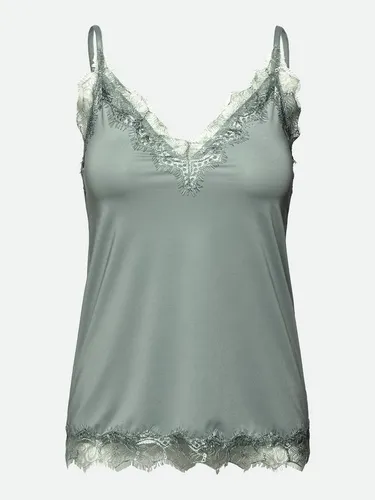 rosemunde Spaghettitop Billie Strap Top Vintage-Spitzenbesatz an Ausschnitt und Saum, feminin