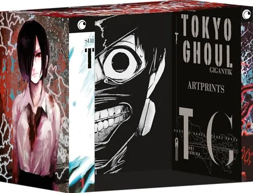 Tokyo Ghoul GIGANTIK - Band 1 mit Sammelschuber - Hörbücher und Action-Hit in gigantischer 2in1-Version, erlebt die packende Geschichte von Ken, der als Ghul zwischen Menschlichkeit und Instinkt kämpft.