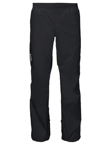 VAUDE Men's Drop Pants II Regenhose - Schwarz, XS Kurz - WETTERFEST: Die VAUDE Überziehhose bietet durch ihre innovative Technologie optimalen Schutz vor Wind und Regen. Mit nur 180 Gramm Gewicht ideal für unterwegs und einfach überziehbar. Perfekt für aktive Outdoor-Aktivitäten.