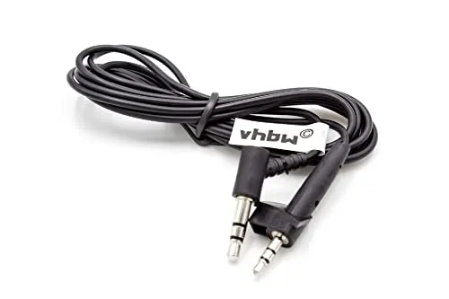 vhbw Audio AUX Kabel kompatibel mit Bose AE2, AE2i Kopfhörer - Audiokabel 3,5 mm Klinkenstecker, 120 cm Schwarz