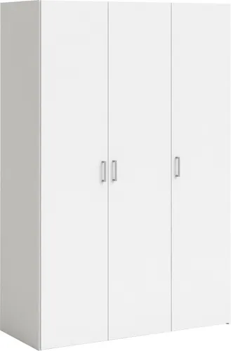 Kleiderschrank INOSIGN "Space Drehtürenschrank" - Schmaler Kinderkleiderschrank in Weiß, ideal für platzsparende Aufbewahrung mit 3 Einlegeböden und 1 Kleiderstange - perfekt für jedes Kinderzimmer.