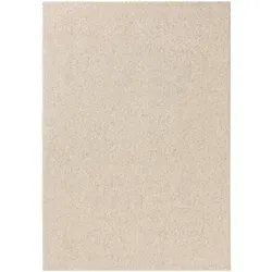 benuta Nest Waschbarer Kurzflor Teppich Enzo Cream 80x150 cm - Moderner Kurzflor-Teppich mit pflegeleichtem Material. Der melierte Look aus robusten Kunstfasern ist ideal für Wohnzimmer und Schlafzimmer. Leicht zu reinigen, ob per Hand oder Waschmaschine. Schützt empfindliche Böden mit weichem Filz-Backing.
