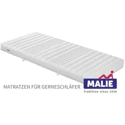 MALIE 7-Zonen Kaltschaummatratze H3 90x220 cm - Die MALIE 7-Zonen Kaltschaummatratze bietet optimale Unterstützung für die Wirbelsäule. Mit hervorragender Luftzirkulation, hoher Punktelastizität und einem praktischen Bezug, der bis 60°C waschbar ist.