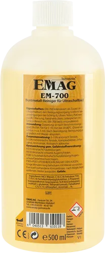 EMAG EM700 - Ultraschall-Reinigungskonzentrat, für Buntmetalle, 500 ml