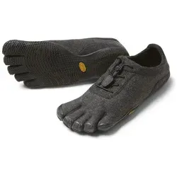 Vibram Herren FiveFingers KSO Eco Wool schwarz 40.0 - Laufschuhe mit innovativer, umweltfreundlicher Vibram-Außensohle und warmem Wollobermaterial für ganztägigen Komfort und hervorragende Griffigkeit.