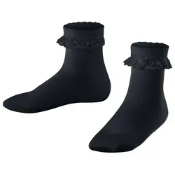 FALKE Socken Romantic Lace Socken mit hohem Baumwollanteil (1-Paar) mit hohem Baumwollanteil blau 23-26