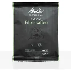 Melitta Professional Gastro Filterkaffee - 85 x 70g gemahlen - Kaffee, ideal für Gastronomie und Events, bietet ein vollmundiges Aroma für perfekte Kaffeepausen.