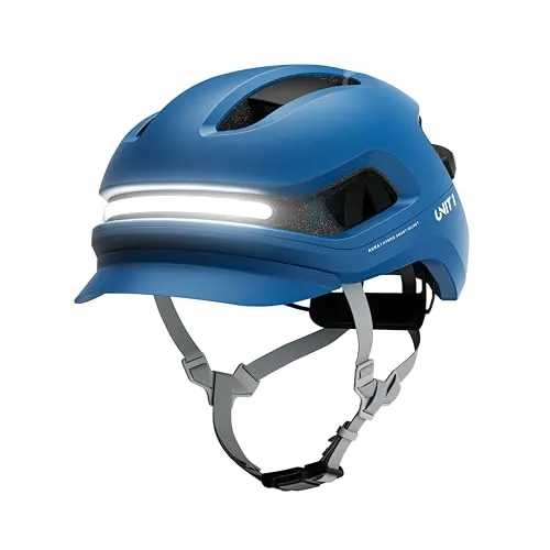 Unit 1 Aura Hybrid Smart Fahrradhelm | MIPS | LED Beleuchtung & Absturzwarnung - Der leichte Fahrradhelm mit MIPS-Technologie bietet ausgezeichneten Schutz und Komfort. Ausgestattet mit LED-Lichtern und einer Fernbedienung für optimale Sichtbarkeit, ideal für Stadt und Straße.
