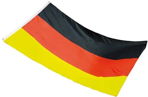 PEARL Fahne: Deutschlandfahne 150 x 90 cm aus reißfestem Polyester (Flagge, Deutschlandfahne Motorhaube, Deutschland 150x90)