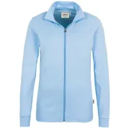 HAKRO® Damen Casual-Jacke INTERLOCK, ice-blue 227 , 1 Stück, Größe: M