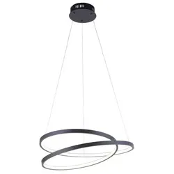 LED-Pendelleuchte Simply Dim, gedrehtes Design, dimmbar, schwarz - Moderne Pendelleuchte in elegantem Schwarz mit Simply Dim Technologie für stufenlos anpassbare Lichtintensität. Ideal für gemütliche Wohnräume und energieeffizient durch langlebige LED-Technik.