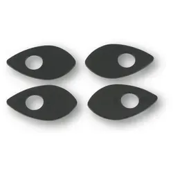SHIN YO Montageplatten INDY SPACER für div., DUCATI, HONDA, Set, schwarz