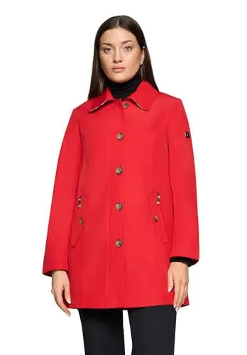 Betty Barclay Damen Sommerjacke mit Kapuze 42, Mars Red - Moderne A-Linie Sommerjacke mit Kapuze in Mars Red. Ideal für stilvolle Auftritte. Leicht und angenehm zu tragen, perfekt für warme Tage.