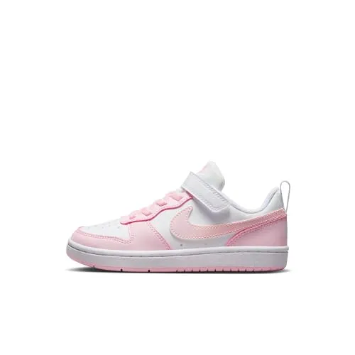 NIKE Kinder Freizeitschuhe COURT BOROUGH LOW RECRAFT (PS) - Sneaker mit recyceltem Material für umweltbewusste Kids, ideal für lange Strecken und mit verbessertem Komfort für mehr Bewegungsfreiheit.