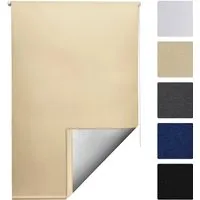 Sol Royal Thermorollo SolReflect T42 90x160 cm - Seitenzug- & Springrollos mit thermobeschichteter Rückseite für optimalen Wärme- und Lichtschutz, einfach ohne Bohren zu montieren.