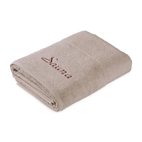 frottana Saunatuch Pearl, 100% Baumwolle, beige - Handtuch in cashmere-beige, 80x200 cm, aus 100% Baumwolle mit hohem Flächengewicht von 500 g/m² für besonderen Komfort und Weichheit.