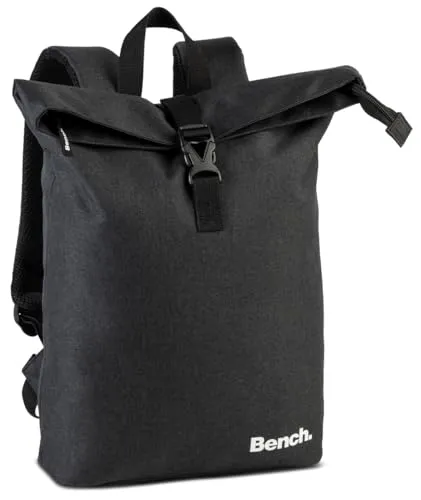 Ragusa-Trade Bench Classic Mini Rolltop Rucksack – Vielseitiger Daypack für Damen & Herren - Praktischer Rolltop Rucksack (35-45 cm) für Reisen, Schule und Sport. Mit erweiterbarem Stauraum, gepolsterten Tragegurten und robustem Material – ideal für jeden Anlass.
