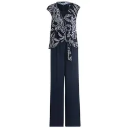 Vera Mont Overall Damen im Layer Look (1-tlg) blau M (38)