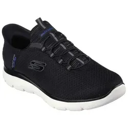 Skechers Summits High Range Herren Sneakers - Black Mesh Trim, 43 EU - Herren-Sneaker mit leichtem Mesh-Obermaterial und Bungee Schnürung für optimalen Komfort und Flexibilität, ideal für aktive Freizeitgestaltung.