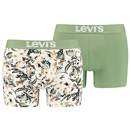 Levi's Men's Parrot Paradise Boxer Briefs (2 Pack)