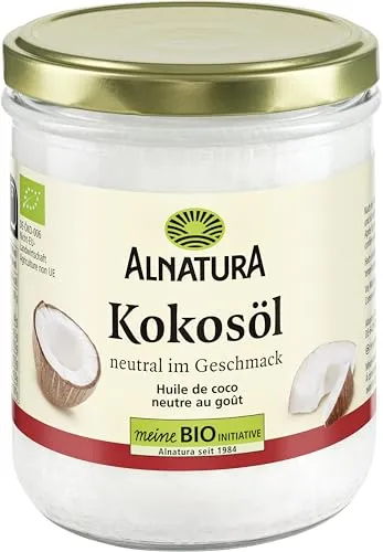 Alnatura Kokosöl Neutral, 400 ml - VIELFÄLTIG: Perfekt zum Braten, Backen und Kochen. Hochwertige Qualität für eine zuverlässige Nutzung in der Küche.