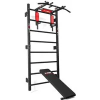 K-SPORT Kraftstation Sprossenwand & Dip Station - Klimmzugstangen-Set mit 8 Übungsmöglichkeiten, ideal für ein effektives Ganzkörpertraining, inklusive gratis eBook und für bis zu 250 kg Benutzergewicht geeignet.