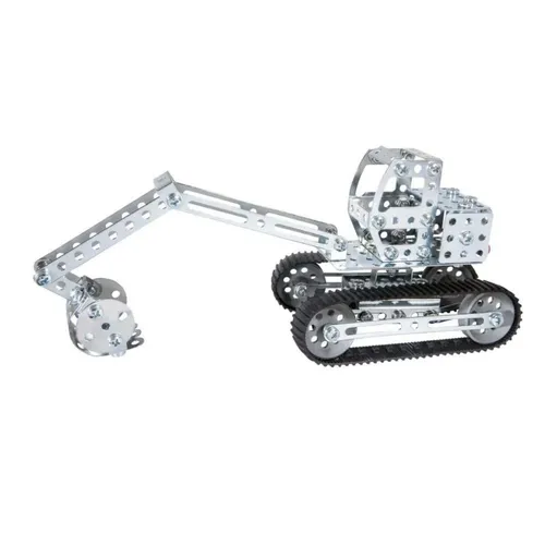 Eitech 00087 Metallbaukasten - Bagger I, 170 Bauteile für kreatives Bauen, fördert motorische Fähigkeiten und kognitive Entwicklung