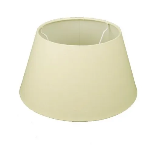 Dirk Davids Leuchten Lampenschirm rund aus Leinen in Creme 25-18-14cm - Hochwertiger Lampenschirm für Tischleuchten, verleiht jedem Raum eine stilvolle Note und sorgt für angenehmes Licht.