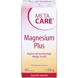 Meta-Care Magnesium Plus Kapseln 90 St - Hochwertige Kapseln zur Unterstützung des täglichen Bedarfs an Magnesium. Ideal für eine ausgewogene Ernährung und einfachen Verzehr.