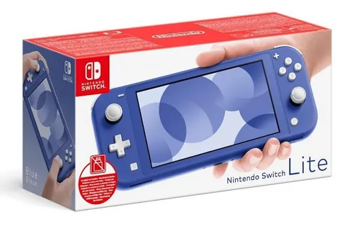 Nintendo Switch Lite (ohne Netzteil) blau - Kompakte Handheld-Konsole in Blau, ideal für Gaming unterwegs mit 32 GB Speicher und langer Akkulaufzeit von bis zu 7 Stunden.