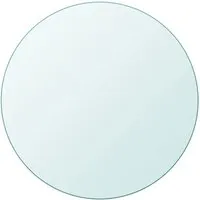 vidaXL Tischplatte aus gehärtetem Glas rund 700 mm - Zubehör für Möbel: Robuste Tischplatte aus gehärtetem Glas, ideal für Esstische und Couchtische, langlebig und pflegeleicht.