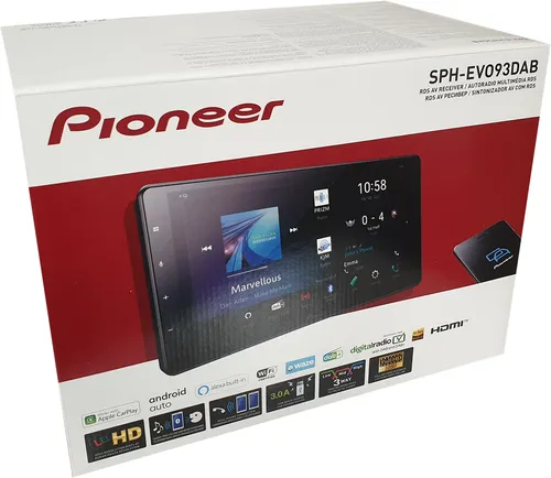 SPH-EVO93DAB DUC - Car Multimedia System - 9 Zoll Double Din Touchscreen für Fiat Ducato X250/X290, unterstützt Apple CarPlay & Android Auto, DAB+ Radio und Bluetooth für ultimativen Fahrspaß.