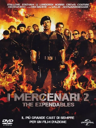 DVD MERCENARI 2 THE EXPENDABLES Statham Stallone Banderas Snipers Ford Gibson Li