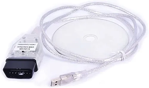 K+ DCAN Ediabas Coding Interface Cable Switch FT232RQ OBDII for R56 E87 E93 E70 from 1996 to 2008