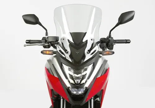 Z-Technik V-Stream Wind-Schild für Honda NC 750 X/DCT - Windschutzscheibe mit ABE für Honda NC 750 X/DCT - bietet hervorragende Aerodynamik und reduziert Geräuschwerte, hergestellt aus 10-fach kratzfestem Polycarbonat.