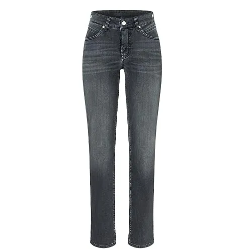 Mac Damen 5-Pocket Jeans Melanie - Commercial Grey - Stylische Five-Pocket-Jeans für Damen mit femininer Passform. Ideal für den Alltag, vereint Komfort und modernes Design in einer eleganten Farbe.