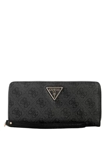 Guess Langbörse Damen Laurel II SLG Large Zip Around - Stilvolles Design - Portemonnaies mit edlem Metall-Reißverschluss, 12 Kartenfächern und abnehmbarer Handschlaufe - ideal für stilbewusste Frauen.